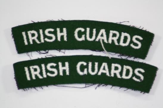 Irish Guards Shoulder Titles WW2 Pair 