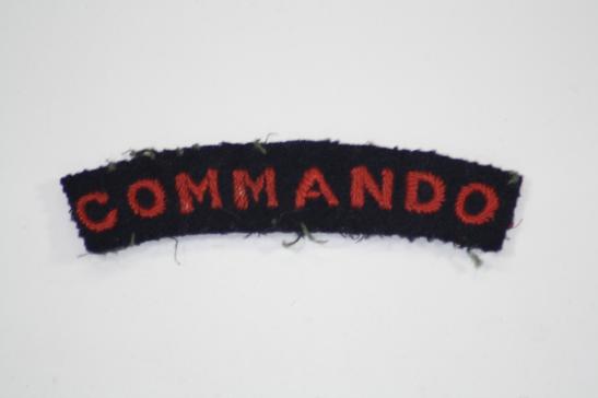 Commando Shoulder Title WW2