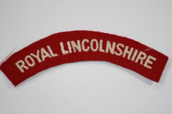 Royal Lincolnshire Regiment Shoulder Title