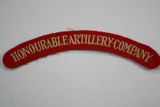 Honourable Artillery Company Shoulder Title