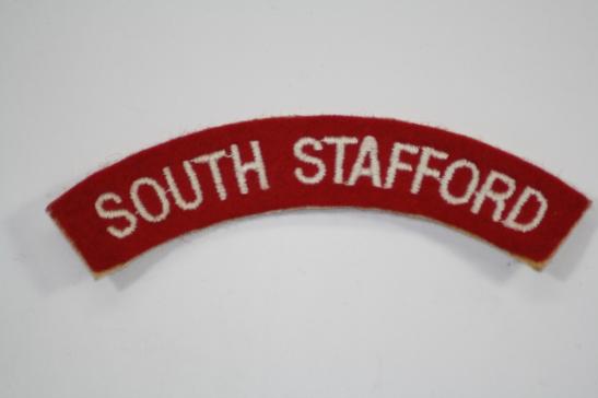 South Stafford Regiment Shoulder Title
