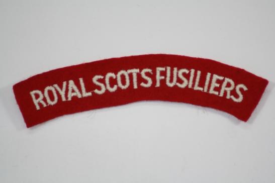 Royal Scots Fusiliers Shoulder Title