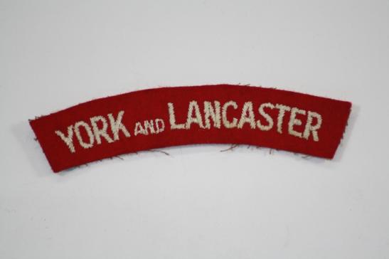 York and Lancaster Regiment Shoulder Title