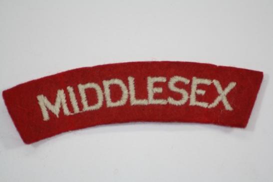 Middlesex Regiment shoulder Title