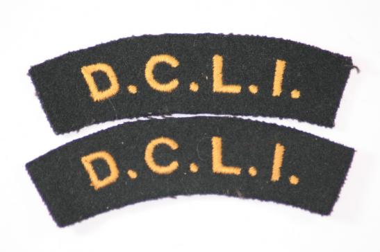 DCLI Shoulder Titles Pair