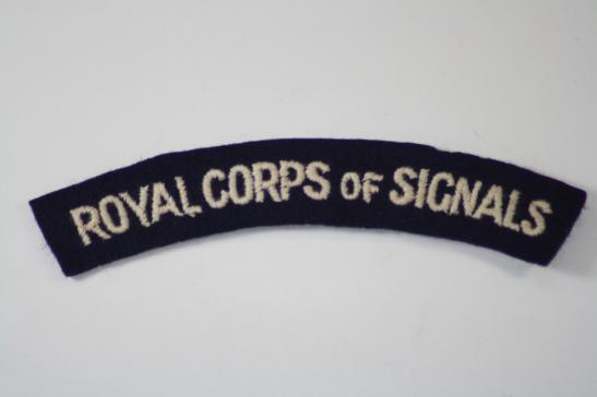 Royal Corps Signals Shoulder Title Mint