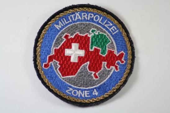 Switzerland Militarpolizei Zone 4 Colour Patch