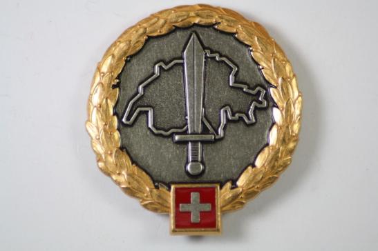 Switzerland Military Police Officers Cap Badge