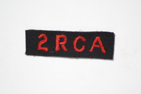 2 RCA Royal Canadian Artillery