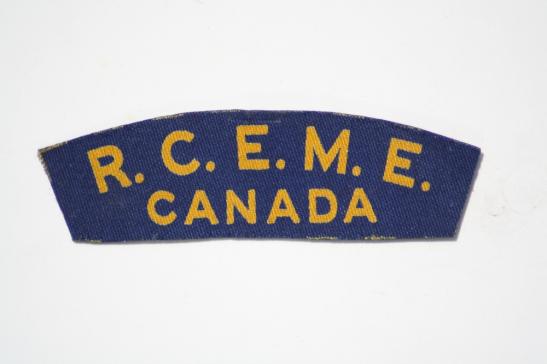 RCEME Royal Canadian Electrical Mechical Engineers Printed