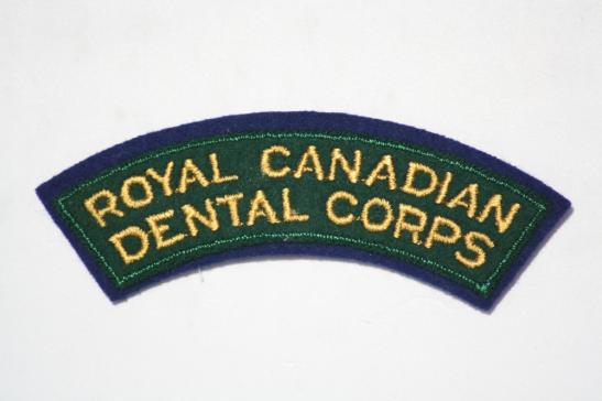 Royal Canadian Dental Corp Shoulder Title