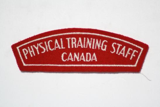 Physical Training Staff Canada Shoulder Title