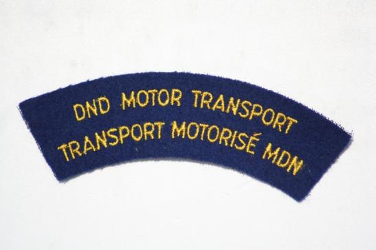 DND Motor Transport Shoulder Title