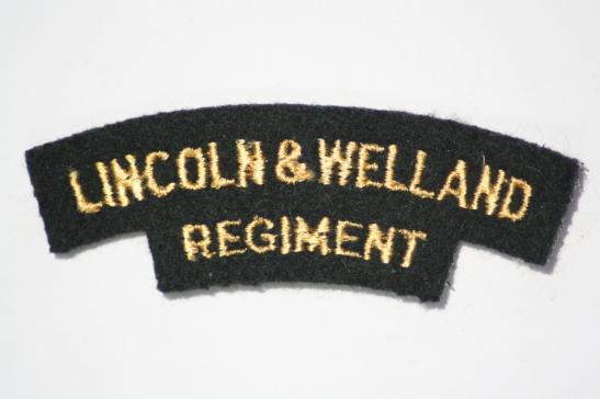 Lincoln & Welland Regiment Shoulder Title