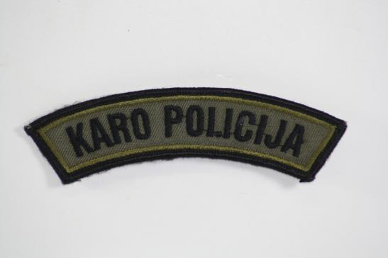Lithuanian Military Police Shoulder Arc