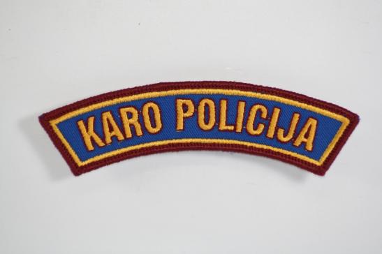Lithuanian Military Police Shoulder Arc Colour (Karo Policija) 