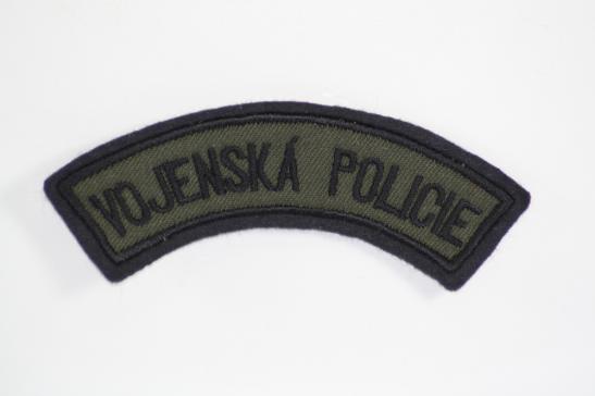 Czech Republic Military Police (Vojenska Policie) Shoulder Arc