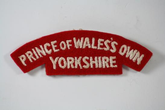 Prince of Wales's Own Yorkshire Shoulder Title Mint