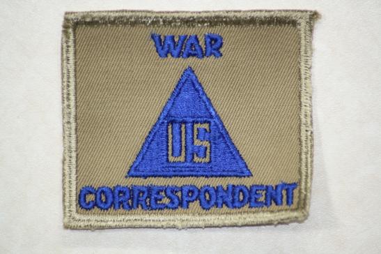 WW2 US Army War Correspondent Cut Edge Twill patch