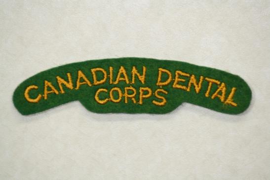 Canadian Dental Corps Shoulder Title