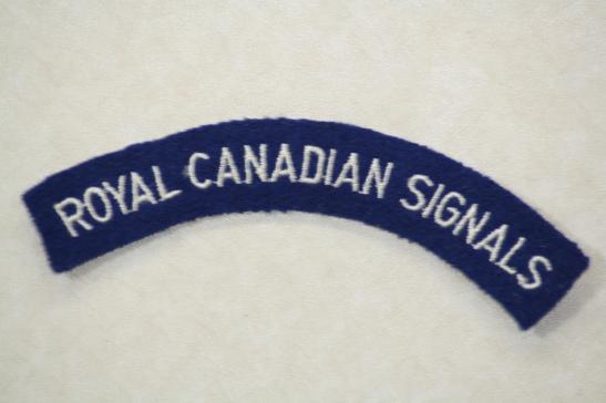 Royal Canadian Signals Shoulder Title