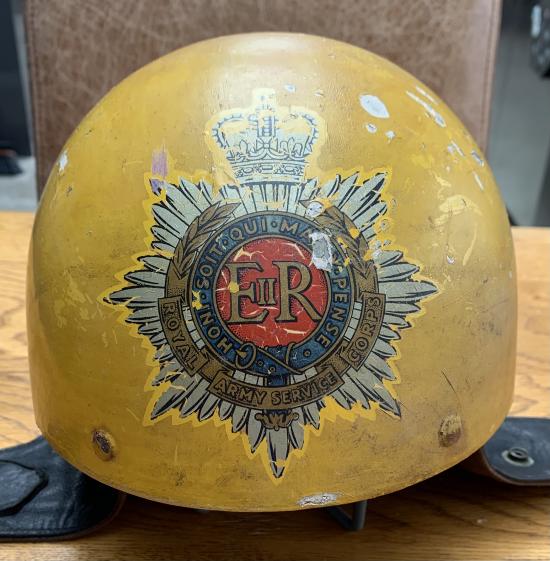 Royal Army Service Corps Motorcycle Helmet RASC