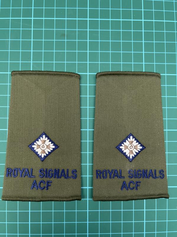 Royal Signals 2nd Lieutenant ACF Rank Slides