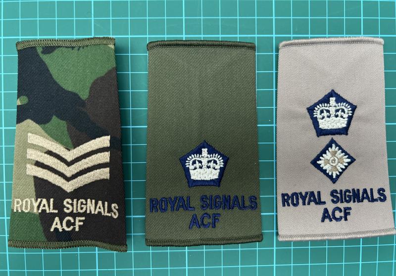 Royal Signals ACF Rank Slides 3 Mixed