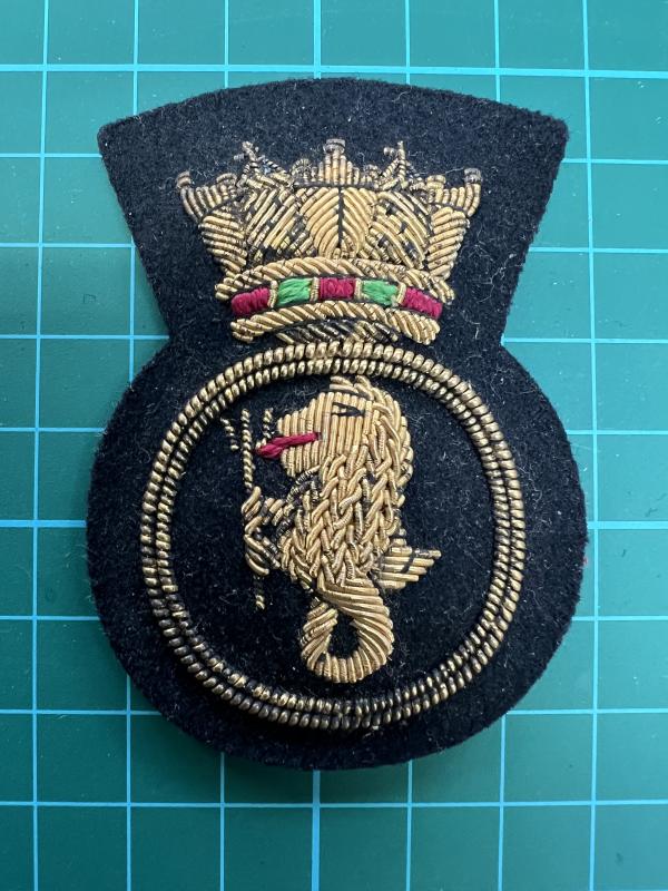 Port of London Authority Petty Officers Gold Bullion Cap Badge