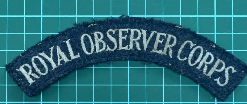 Royal Observer Corps Shoulder Title