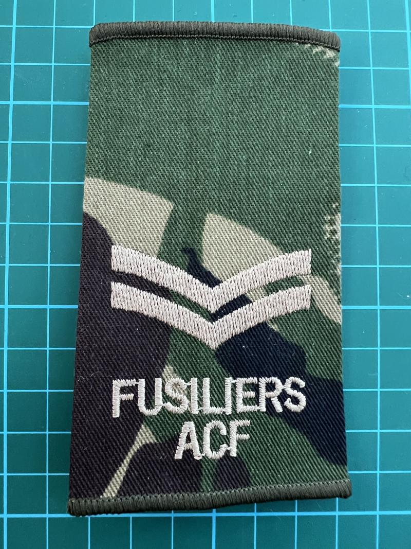 Fusiliers Corporal A.C.F Rank Slide
