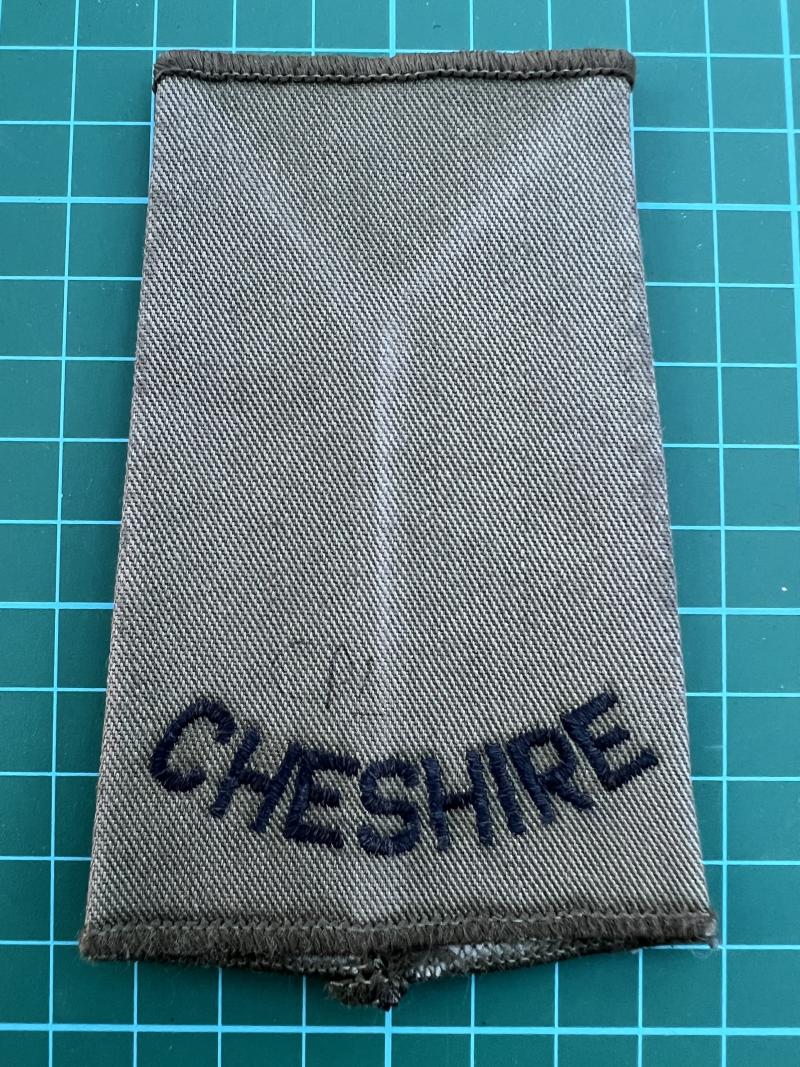 Cheshire Regiment Rank Slide