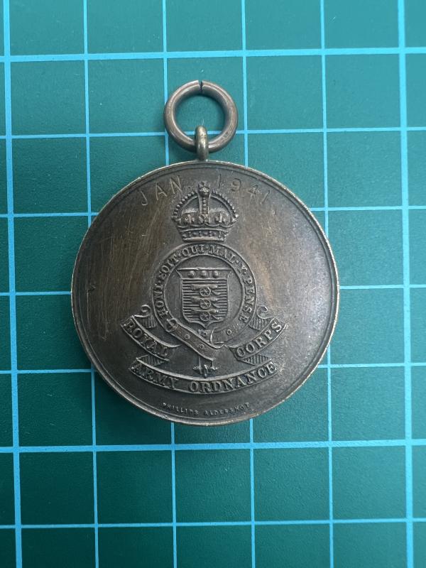 Royal Army Ordnance Corps medallion 1941