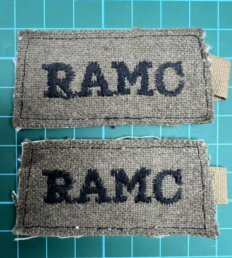 WW2 RAMC Slip on Shoulder Title