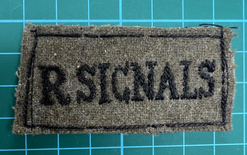 WW2 Royal Signals Slip on