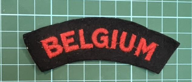 Belgium Naval in Exile WW2 British Made Shoulder Title