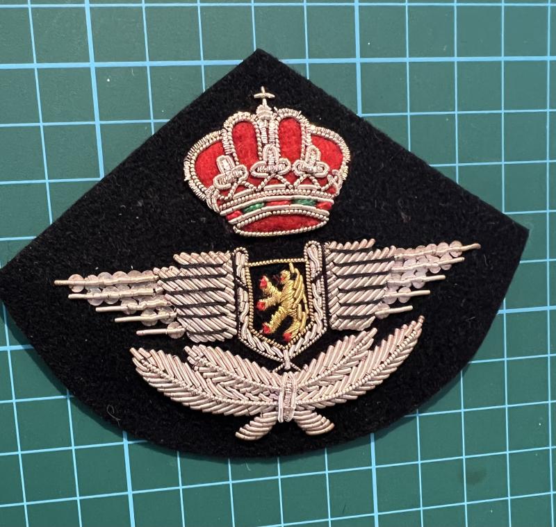 Belgium Airforce Warrant Officers Cap Badge