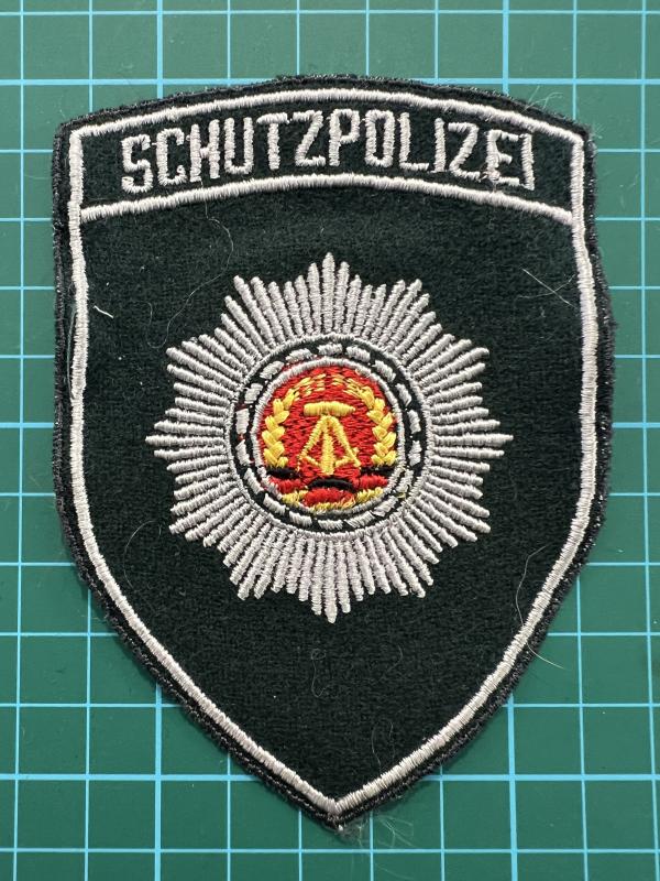 East German Schutzpolizei Green Felt Patch