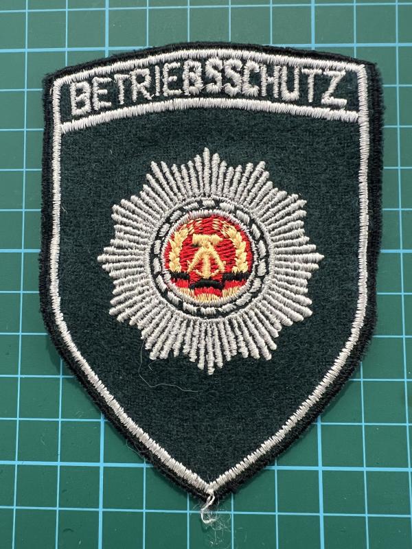 East German Betriebsschutz Green Felt Patch