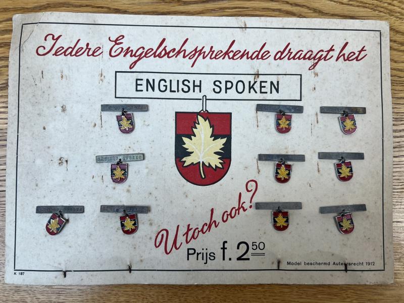 WW2 English Spoken Canadian Liberation Brooches