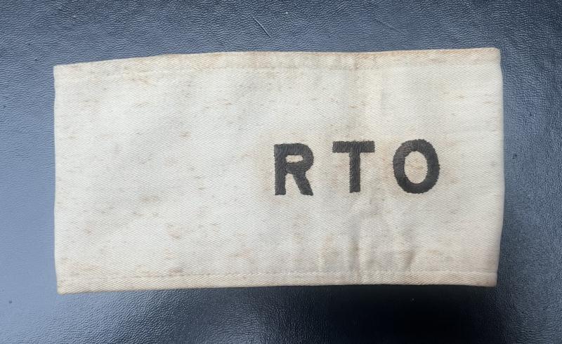 WW2 RTO Railway Transport Officer Armband