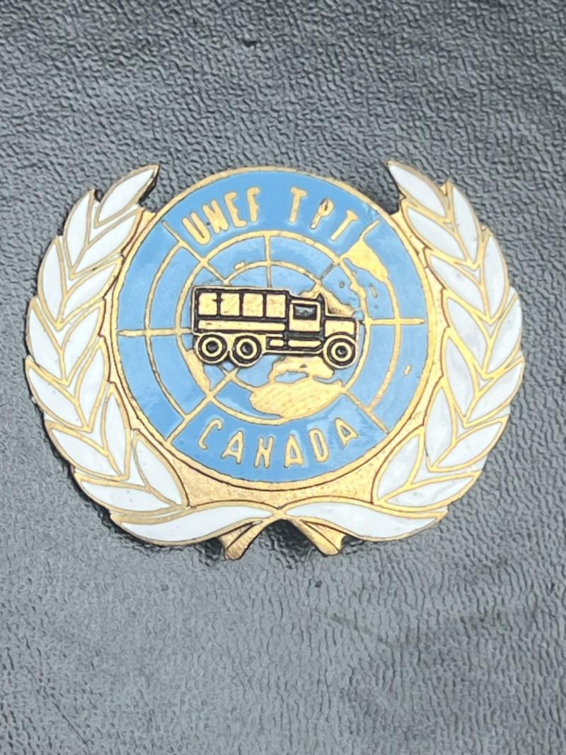 United Nations Emergency Force Transportation Canada Beret Badge