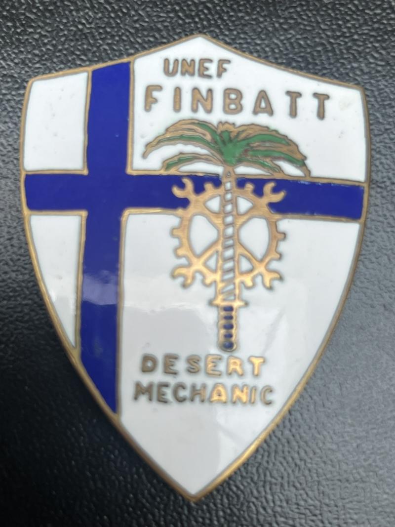 United Nations Emergency Force FINBATT  DESERT MECHANIC Fob