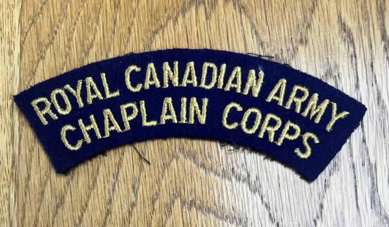 Canadian Army Chaplin's Corps Shoulder Title 1948-