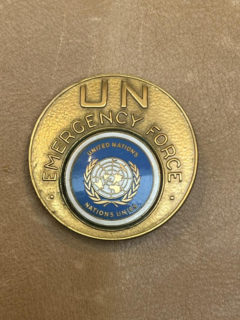 United Nations Emergency Force Egypt Cap Badge
