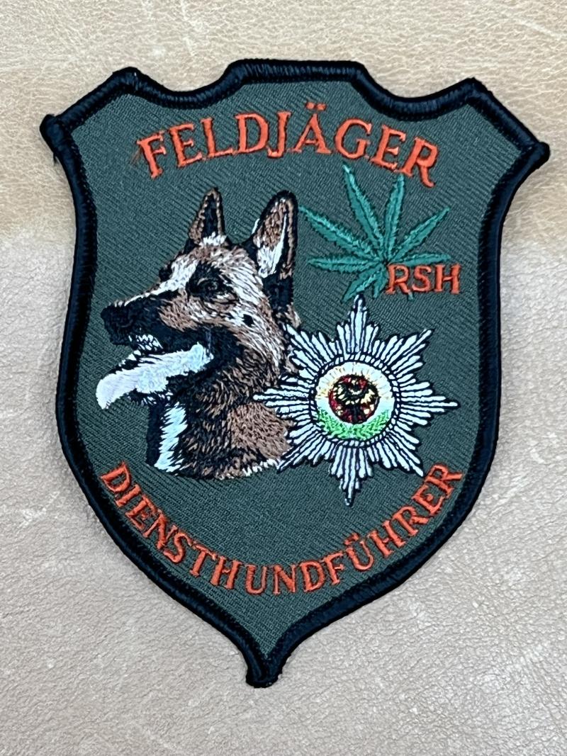 German FeldJager Military Police Service Dog Handler