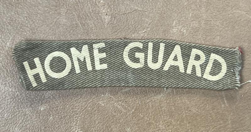 WW2 Home Guard Printed Shoulder Title