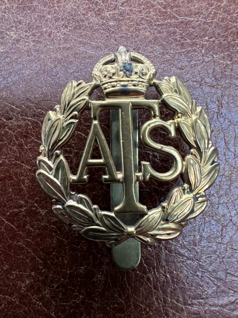 Auxiliary Territorial Service, ATS Brass Cap Badge