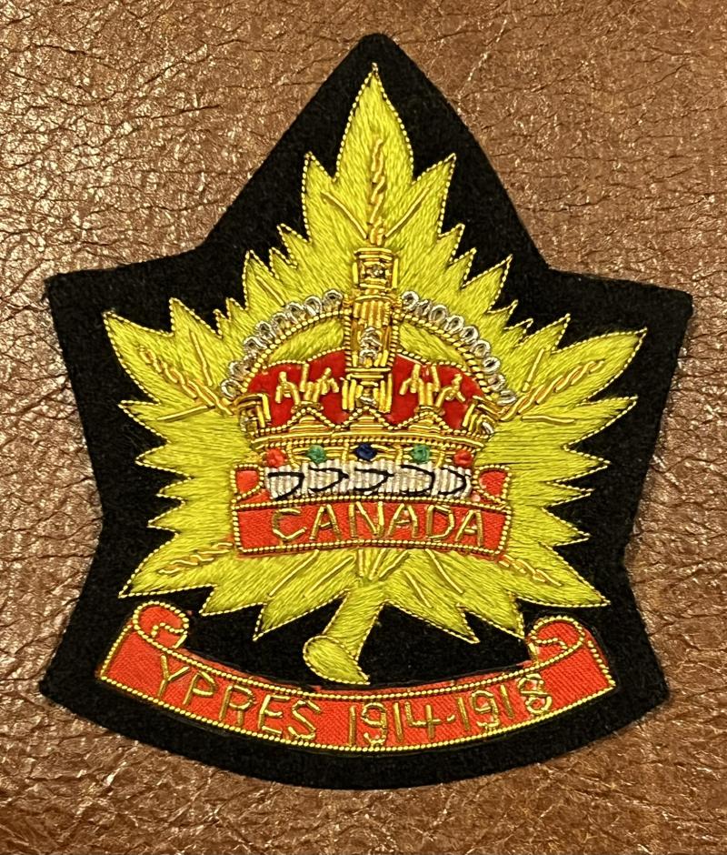 Canada Ypres 1914-1918 Blazer Badge