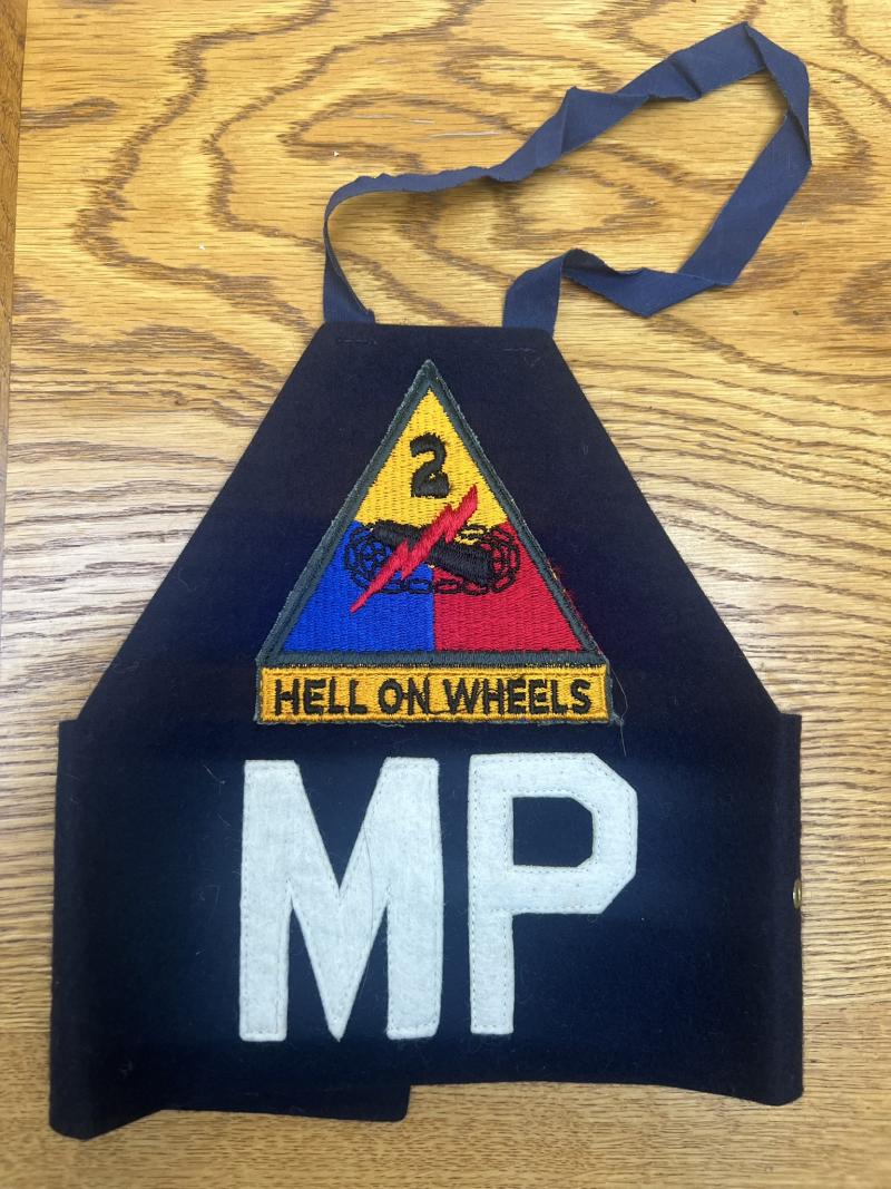 US 2nd Armoured MP Brassard